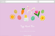 Egg Hunt Fun Online Holiday Party Invitations