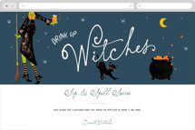 Sip & Spell Soirée Online Holiday Party Invitations