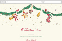 Oh Christmas Tree Online Holiday Party Invitations