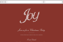 Coziest Christmas Online Holiday Party Invitations