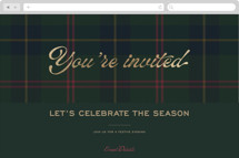 Classic Cheer Online Holiday Party Invitations