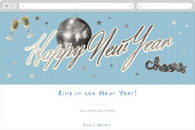 Embellished New Year Online Holiday Party Invitations