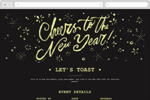 film reel Online Holiday Party Invitations