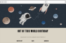 Out of this World Online Kids Birthday Invitations