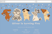 Pawsome Online Kids Birthday Invitations