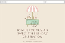 Sweet Celebration Online Kids Birthday Invitations