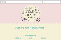 Shelly Online Kids Birthday Invitations