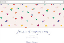 Mickey Confetti Online Kids Birthday Invitations