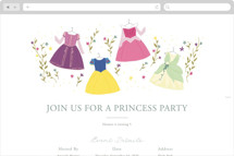 Disney Princess Party Online Kids Birthday Invitations
