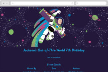 Disney and Pixar birthday Buzz Online Kids Birthday Invitations