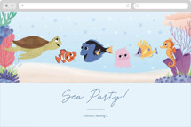 Disney and Pixar's Finding Nemo Friends Online Kids Birthday Invitations