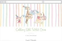 Disney's Winnie and Friends Preppy Wild One Online Kids Birthday Invitations
