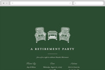 Wicker Chairs Online Party Invitations