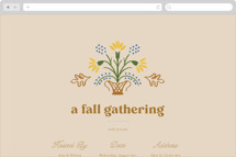 Embroidery Online Party Invitations