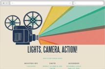 Movie Night! Online Party Invitations