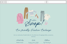 Clothes Swap Online Party Invitations