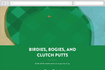 Golf Course Online Party Invitations