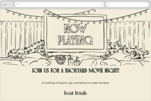 Now Playing! Online Party Invitations