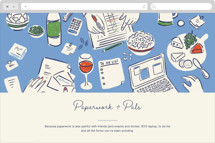Paperwork and Pals Online Party Invitations