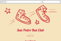 Run Club Shoes Online Party Invitations