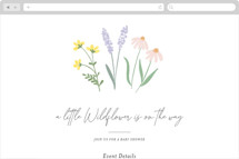 She's a Wildflower Online Party Invitations
