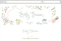 Locally Grown Sketch Online Party Invitations