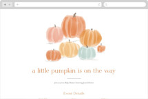 autumn pumpkins Online Party Invitations