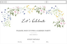 Garden floral Online Party Invitations
