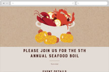 Seafood Boil Online Party Invitations
