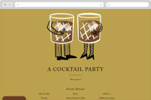 A Cocktail Party Online Party Invitations