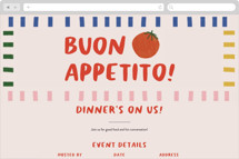 Buon Appetito! Online Party Invitations