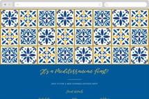 Mediterranean Feast Online Party Invitations