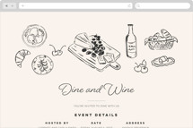 Dine and Wine! Online Party Invitations