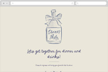 Painted Bottle Online Party Invitations