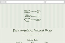 Whimsy.. Online Rehearsal Dinner Invitations