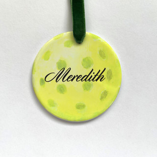 Personalized Pickleball Ceramic Ornament Ornaments