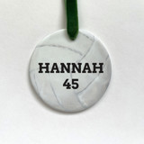 Personalized Volleyball Ceramic Ornament Ornaments