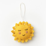 Felt Celestial Sun Ornaments