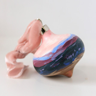 Purple Mountain | 3” ornament | Ceramic Ornaments