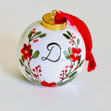 Personalized Monogram Alphabet Initial Ornament Ornaments
