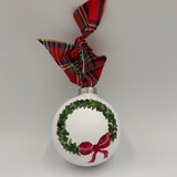 Hand Painted Wreath Ornament Ornaments