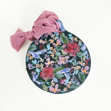 Navy Floral Botanical Ornament Ornaments