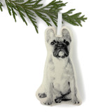 Silkscreen French Bulldog Ornament Ornaments