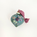 Turquoise Floral Botanical Ornament Ornaments