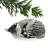 Silkscreen Sleeping Cat Ornament Ornaments