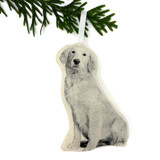 Silkscreen Golden Retriever Ornament Ornaments