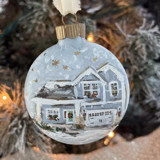 Custom House Portrait Ornament - Holiday Theme Ornaments