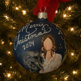 Painted Christmas Ornament Family of 1 Ornaments