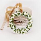Personalized Acrylic Our First Christmas As Mr And Mrs White Winter Bloom Ornament, Set of 1 Ornaments