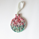 Holiday Fling Floral Ornament Ornaments